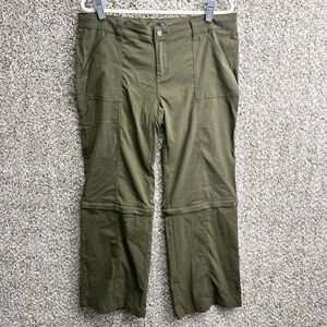 Prana Pants Women’s 16 Green Zip Off